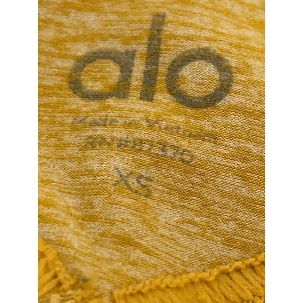 ALO Yoga High Waist Alosoft Sheila Leggings heathered yellow gray pinkish beige